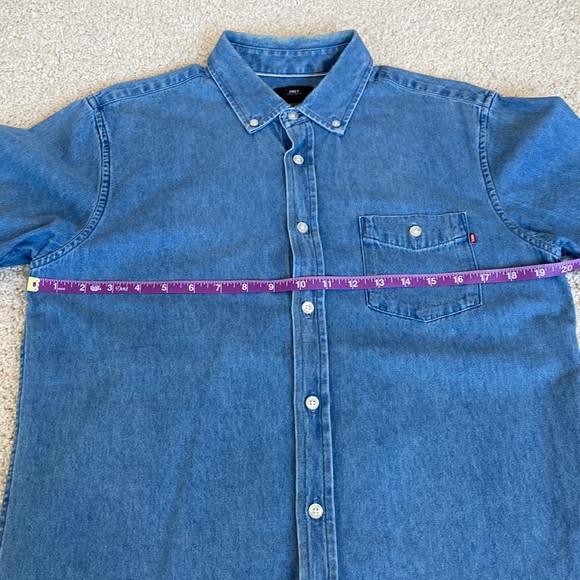 Obey Keble Short Sleeve Size Medium - Picture 2 of 3